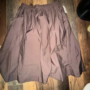 Brown midi skirt